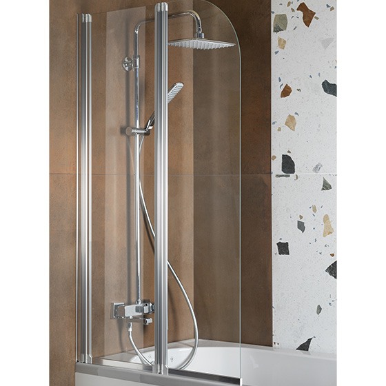 Душевая стойка Armatura Logon со смесителем для ванны со складным изливом, хром - фото2